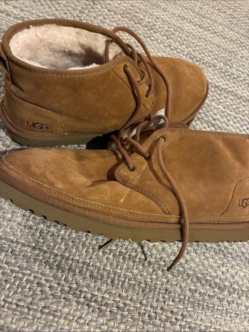 UGG Men's Chestnut Suede Chukka Boots with Shearling Lining